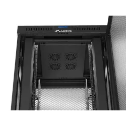 Szafa instalacyjna Rack Lanberg stojąca 19" 47U 800x800 czarna drzwi
