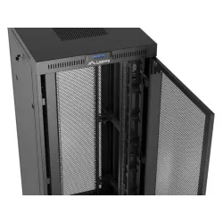 Szafa instalacyjna Rack Lanberg stojąca 19" 47U 800x800 czarna drzwi