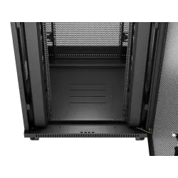 Szafa instalacyjna Rack Lanberg stojąca 19" 37U 800x800 czarna drzwi