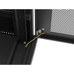Szafa instalacyjna Rack Lanberg 19" 32U 600x1000 czarna drzwi perforowane