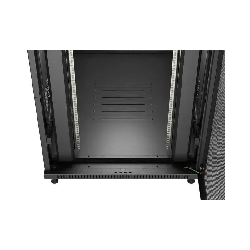 Szafa instalacyjna Rack Lanberg Stojąca 19" 22U 800x1200 Czarna drzwi