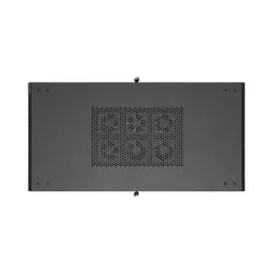 Szafa instalacyjna Rack stojąca 19" 22U 600x1200 czarna drzwi szklane LCD