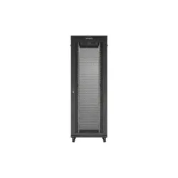 Szafa instalacyjna Rack stojąca 19" 47U 800x1200 czarna drzwi perforowane