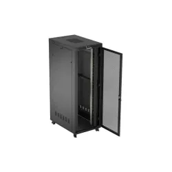 Szafa instalacyjna Rack stojąca 19" 47U 800x1200 czarna drzwi perforowane