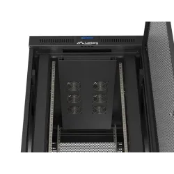 Szafa instalacyjna Rack stojąca 19" 47U 800x1200 czarna drzwi perforowane