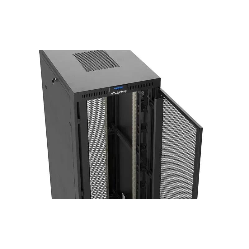 Szafa instalacyjna Rack stojąca 19" 47U 800x1200 czarna drzwi perforowane