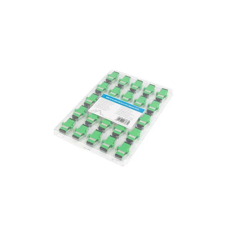 Adapter światłowodowy Lanberg SM SC/APC simplex zaślepka czarna 25szt