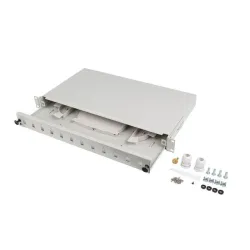 Przełącznica światłowodowa Lanberg 12xSC simplex / 12xLC duplex Rack 19" 1U