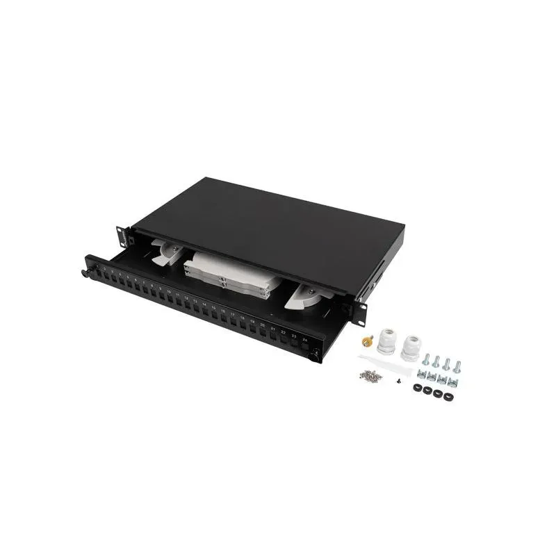 Przełącznica światłowodowa Lanberg 24xSC Simplex / 24xLC Duplex RACK 19" 1U