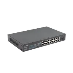 Switch niezarządzalny Lanberg 16x 100Mb PoE+/2x Combo Rack 19" Gigabit