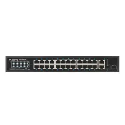 Switch niezarządzalny Lanberg 24x 100Mb PoE+/2x Combo Rack 19" Gigabit