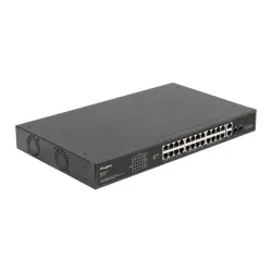 Switch niezarządzalny Lanberg 24x 100Mb PoE+/2x Combo Rack 19" Gigabit