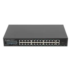 Switch niezarządzalny Lanberg 24x 1Gb PoE+/2x Gb 2x SFP Rack 19" Gigabit