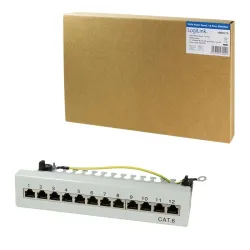 Patch panel stacjonarny LogiLink NP0017A 12x RJ45 kat.6 | PartsPC.pl