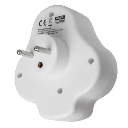 Gniazdko prądowe Maclean MCE336 E, rozgałęźnik z 2 gniazdami i USB A/C