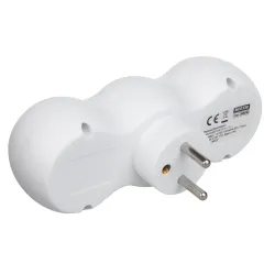 Gniazdko prądowe Maclean MCE339 E, rozgałęźnik z 2 gniazdami, 2x USB A/C,