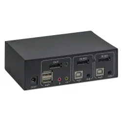 Przełącznik KVM Manhattan HDMI / USB 2x1 Dual-Monitor Video 4K*30Hz