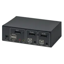 Przełącznik KVM Manhattan HDMI / USB 2x1 Dual-Monitor Video 4K*30Hz