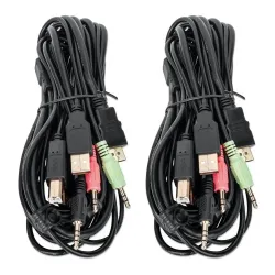 Przełącznik KVM Manhattan HDMI / USB 2x1 Dual-Monitor Video 4K*30Hz