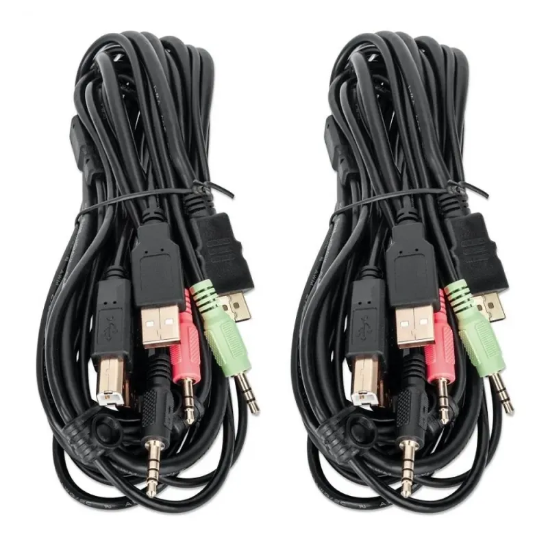 Przełącznik KVM Manhattan HDMI / USB 2x1 Dual-Monitor Video 4K*30Hz