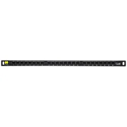 Patch panel 19'' Netrack 24-porty kat. 6 UTP, 0,5U z półką