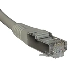 Patchcord RJ45, kat. 6 FTP F/UTP, 3m, Netrack, szary