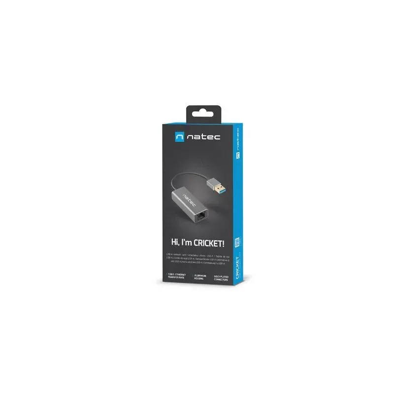 Karta sieciowa Natec Cricket USB 3.0 - RJ-45 1Gb na kablu
