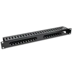Organizer kabli QOLTEC do szaf RACK 19" | 24 porty | 1U