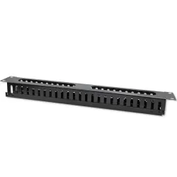 Organizer kabli QOLTEC do szaf RACK 19" | 24 porty | 1U