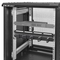 Organizer kabli QOLTEC do szaf RACK 19" | 1U