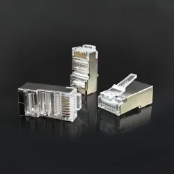 Wtyk QOLTEC złącze modularne RJ45 | CAT5e | FTP | Pozłacane styki | 10