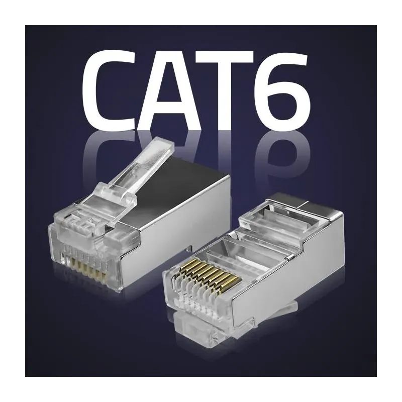 Wtyk QOLTEC złącze modularne RJ45 | CAT6 | FTP | Pozłacane styki | 10 sztuk