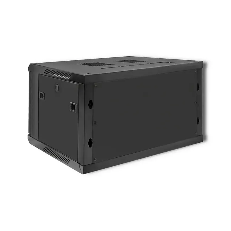 Szafa RACK Qoltec 19" | 6U | 450x600x370 | Czarna | Wisząca
