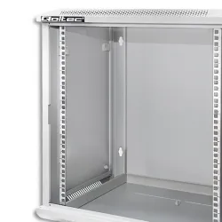 Szafa RACK Qoltec 19" | 12U | 600x635x450 | Szara | Wisząca