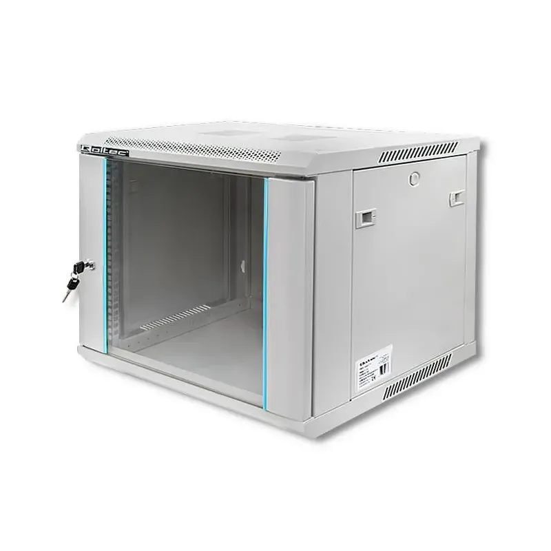 Szafa RACK Qoltec 19" | 9U | 600x600x500 | Szara | Wisząca