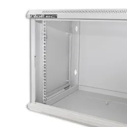 Szafa RACK Qoltec 19" | 9U | 600x600x500 | Szara | Wisząca