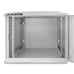 Szafa RACK Qoltec 19" | 9U | 600x600x500 | Szara | Wisząca