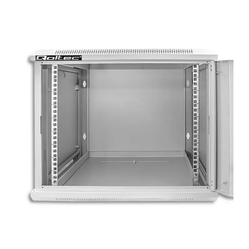 Szafa RACK Qoltec 19" | 9U | 600x600x500 | Szara | Wisząca