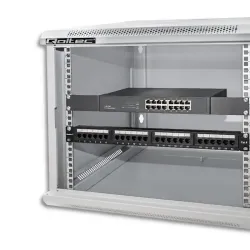 Szafa RACK Qoltec 19" | 9U | 600x600x500 | Szara | Wisząca