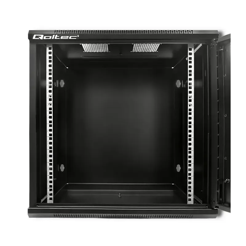 Szafa RACK Qoltec 19" | 12U | 450x600x635 | Perforowane drzwi | Wisząca