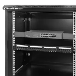 Szafa RACK Qoltec 19" | 12U | 450x600x635 | Perforowane drzwi | Wisząca