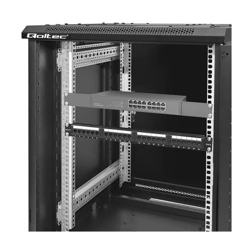 Szafa RACK Qoltec 19" | 15U | 600x600x855 | Stalowa obudowa