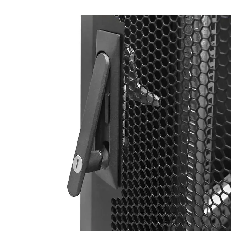 Szafa RACK Qoltec 19" | 15U | 600x600x855 | Perforowane drzwi | Stalowa