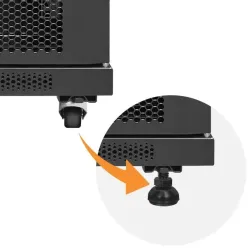 Szafa RACK Qoltec 19" | 15U | 600x600x855 | Perforowane drzwi | Stalowa