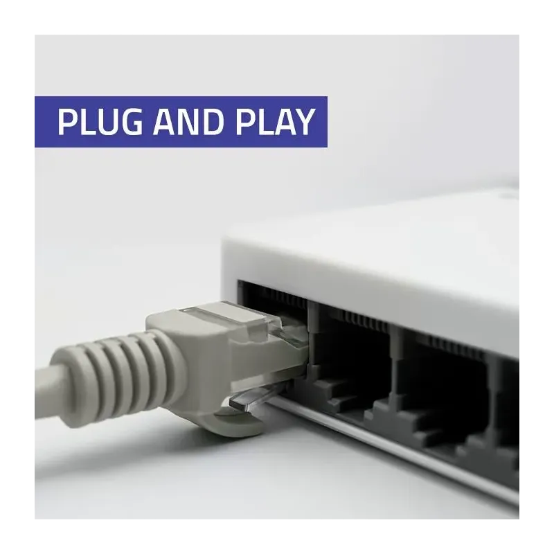 Switch niezarządzalny Qoltec przełącznik sieciowy 5 x port RJ45 | 100Mbps |