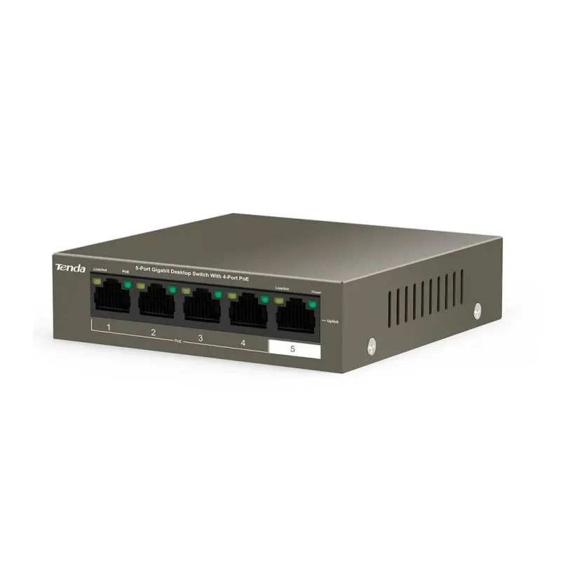 Switch zarządzalny Tenda TEG1105P-4-63W 4-port 1GbE PoE 63W