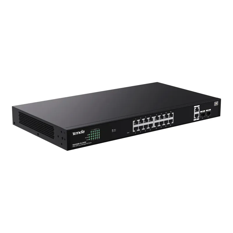 Switch zarządzalny Tenda TEG2220P-16-250W 18GE+2SFP PoE 250W