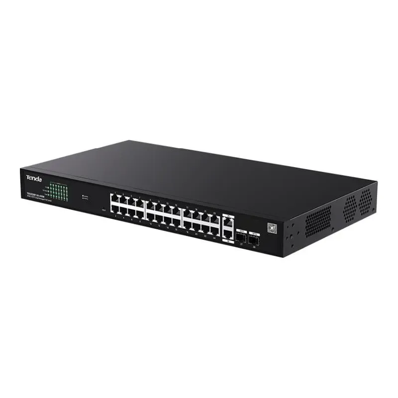 Switch zarządzalny Tenda TEG2228P-24-410W 26x1GbE + 2SFP PoE 410W