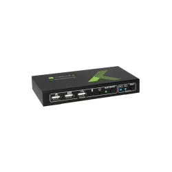 Przełącznik KVM Techly 2-portowy HDMI/USB 2x1 z Audio 4K 30Hz