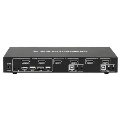 Przełącznik KVM Techly 2-portowy DisplayPort/USB 2x1 Dual Head Video